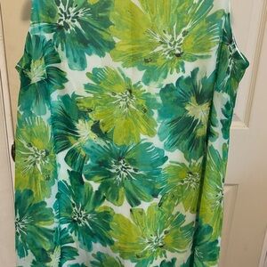 Calvin Klein Green Floral sleeveless summer dress